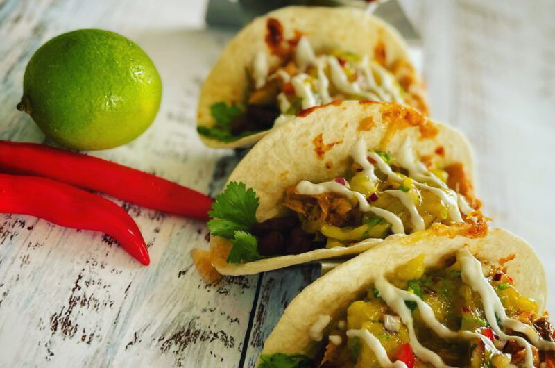 spicy fishtaco’s met makreel