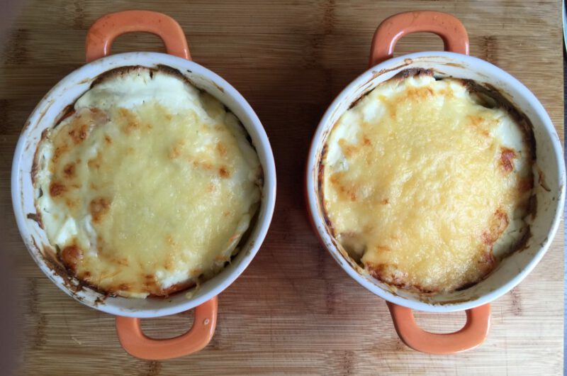 Ovenschotel met gerookte makreel