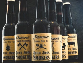 Dutch Bros Smokers bierlijn met label ontworpen door the Hungry Dutchman