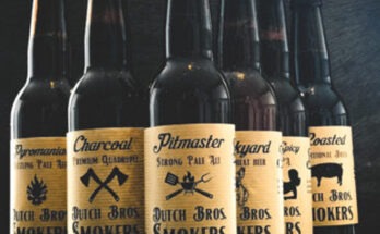 Dutch Bros Smokers bierlijn met label ontworpen door the Hungry Dutchman