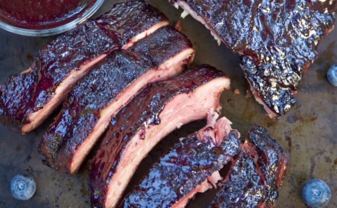 bosbessenbourbonbbqribs
