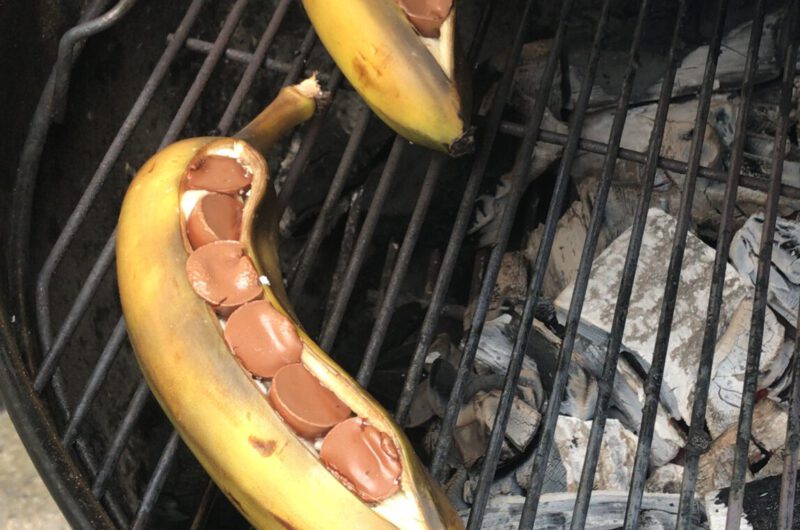 Gegrilde Chocolade banaan