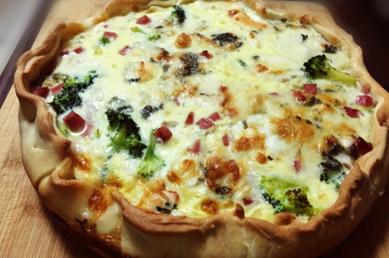 Quiche met Broccoli en Gorgonzola kaas