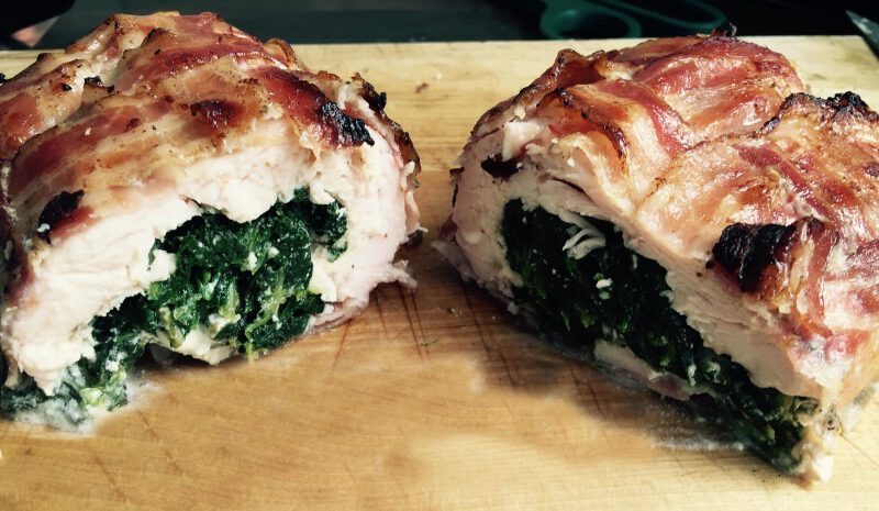 Kiprollade in Bacon